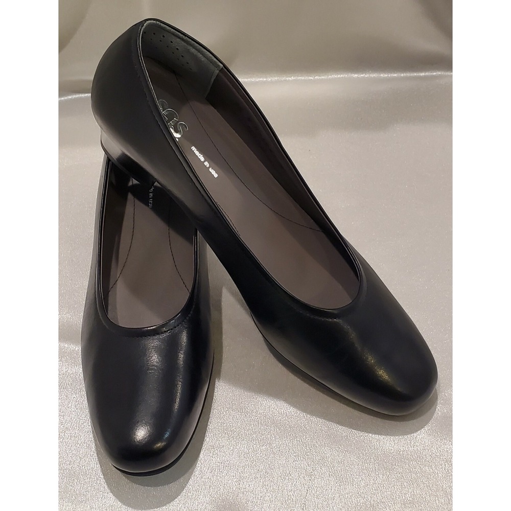 SAS Comfort Shoes Pumps Women size 9.5N Black Italian Leather & Sole NEW